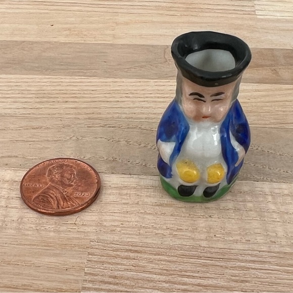 Miniature Toby Mugs Set of 5 Mugs Made in Japan Rare Vintage - Picture 14 of 16